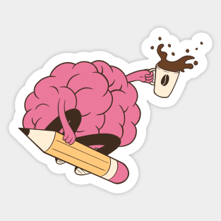 Morning Brain Sticker